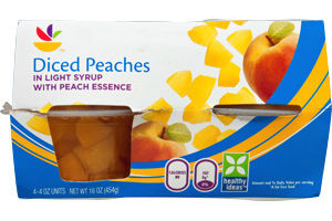 Ahold Diced Peaches in Light Syrup - 4 CT