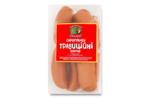Сардельки вареные Традиционные Укрпромпостач-95 1с кг