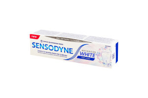Паста зубная с фтором Глубокая очистка Усовершенствованное отбеливание Sensodyne 75мл