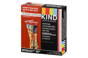 KIND Nuts & Spices Honey Roasted Nuts & Sea Salt Bar - 12 CT