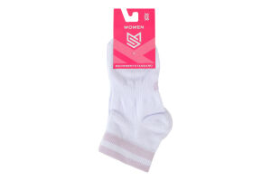 Шкарпетки жіночі MovementStandard №MS M0105S 50 36-38 білий-рожевий