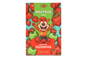 Пастила пухка Яблучно-полунична Пригощайся к/у 80г