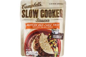 Campbell's Slow Cooker Sauces Mexican Red Chile Taco with Garlic and Bell Peppers