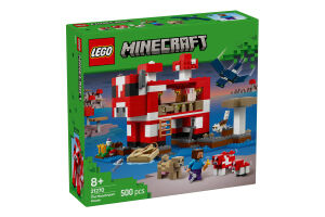 Конструктор для дітей від 8років №21270 The mooshroom house Minecraft Lego 500ел