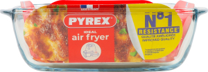 Форма скляна квадратна 1л 20x17х6см №211В100/7940 Air fryer Pyrex 1шт