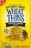 Wheat Thins 100% Whole Grain Snacks Cracked Pepper & Olive Oil