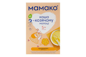 Каша молочная сухая для детей от 5мес на козьем молоке кукурузная с пребиотиками Мамако к/у 200г