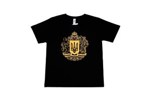 Футболка чол Sol's Imperial 190 Герб України чор S