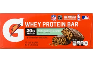Gatorade Whey Protein Bar Mint Chocolate Crunch - 12 CT