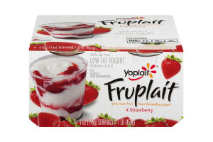 Yoplait Fruplait Low Fat Yogurt Strawberry - 4 CT