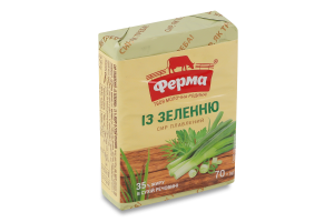 Сир плавлений 35% із зеленню Ферма м/у 70г