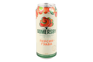 Сидр 500мл 4.7% звичайний шипучий солодкий Персик-гуава Somersby з/б