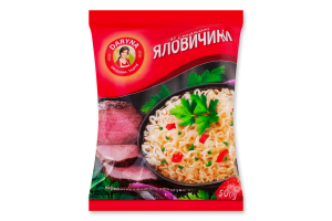 Вермишель быстрого приготовления со вкусом говядины Daryna м/у 50г