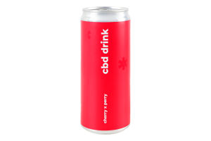 Напиток безалкогольный сокосодержащий среднегазированный Cherry-perry CBD drink Underwood Brewery ж/б 330мл