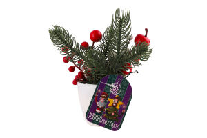 Прикраса декоративна Зимові дари у горщику