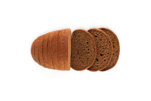 Хліб половинка в нарізці Житній Добрий м/у 0.34кг