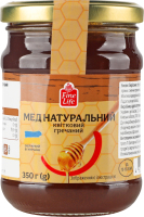 Мед натуральный цветочный гречневый Fine Life с/б 350г