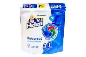 Капсулы для стирки універсальні 3в1 Ms Helen 11х16.5г