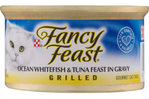Fancy Feast Ocean Whitefish & Tuna Feast In Gravy Grilled Gourmet Cat Food