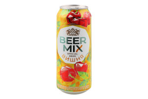 Пиво спеціальне 0.5л 2.5% пастеризоване Cherry BeerMix з/б