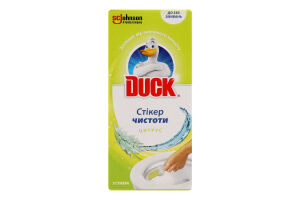Средство моющее по уходу за унитазами Цитрус Стикер чистоты Duck 3х10г