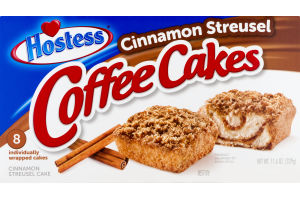 Hostess Coffee Cakes Cinnamon Streusel - 8 CT