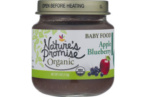 Nature's Promise Organic Baby Food Apple Blueberry 6m+