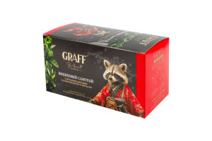 Чай черный байховый с ароматом вишни и миндаля Вишневый самурай Graff к/у 20х1.5г
