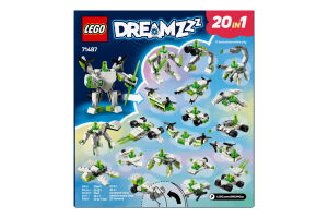 Конструктор для детей от 7лет 20в1 №71487 Z-Blob's robot and vehicle adventures Dreamzzz Lego 121эл