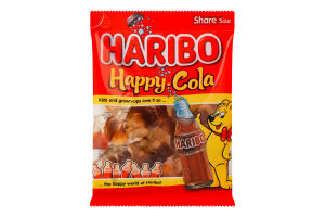 Цукерки желейні неглазуровані Happy-cola Haribo м/у 150г