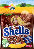 Пластівці зернові з какао Choco shells Bona Vita м/у 375г
