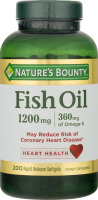Nature's Bounty Fish Oil 1200 MG Rapid Release Softgels - 200 CT