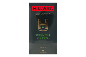Чай зеленый байховый мелкий Oriental Green Exclusive Hillway в/с к/у 25х2г