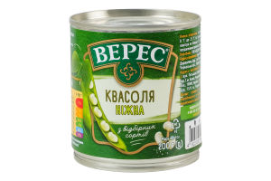 Фасоль отварная стерилизованная Нежная Верес ж/б 200г
