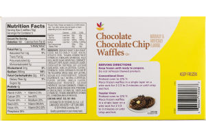 Ahold Chocolate Chocolate Chip Waffles - 10 CT