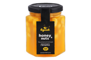 Мед Вулик Selected honey різнотрав`я з фундуком