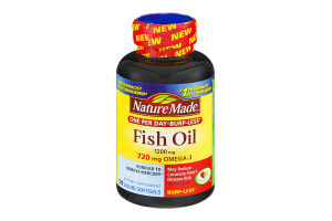 Nature Made Fish Oil 1200mg Dietary Supplement Liquid Softgels - 120 CT