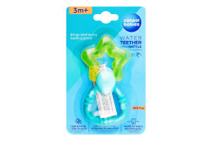 Брязкальце-зубогризка Чарівна паличка жовте з водою Canpol babies