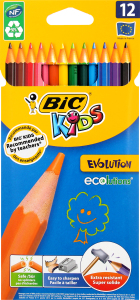 Карандаши цветные Kids Evolution BIC 12шт