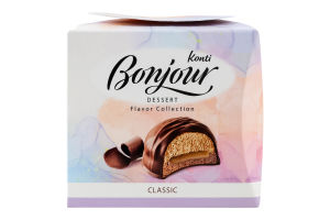 Десерт Classic&Blueberry and mascarpone&Strawberry and cream&Сherry Колекція смаків Bonjour к/у 0.232кг