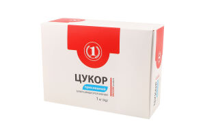 Цукор пресований швидкорозчинний 1кг картон ТМ "1"