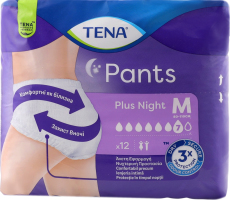 Підгузки-трусики д/дорослих Plus Night р.М 12шт Tena