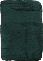 Рушник зелений махровий зеро твіст з бордюром 100*150см 600г/м2 ГМ Текстайл