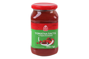 Паста томатная 25% стерилизованная Fine Life в/с с/б 490г
