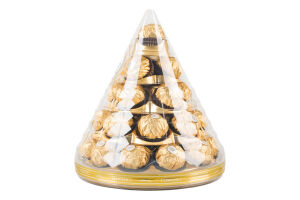 Конфеты вафельные хрустящие покрытые молочным шоколадом и измельченными лесными орехами Ferrero Rocher п/у 350г