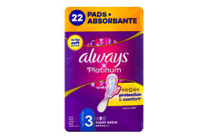 Прокладки гігієнічні ароматизовані Super extra Platinum Always 22шт