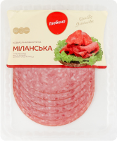 Колбаса нарезка Миланская Глобино п/к в/с лоток 105г