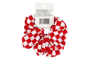 Резинка для волосся тканева ТОВ Южпромгруп 1шт в асорт