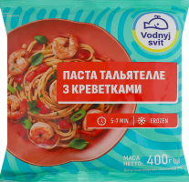 Паста замороженная с овощами, креветками и соусом Тальятелле Vodnyj svit м/у 400г