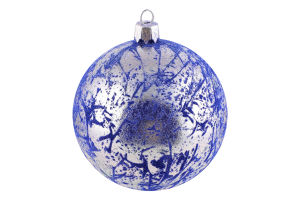 Прикраса ялинк Куля Ретро Оксамит пласт 80мм 1756